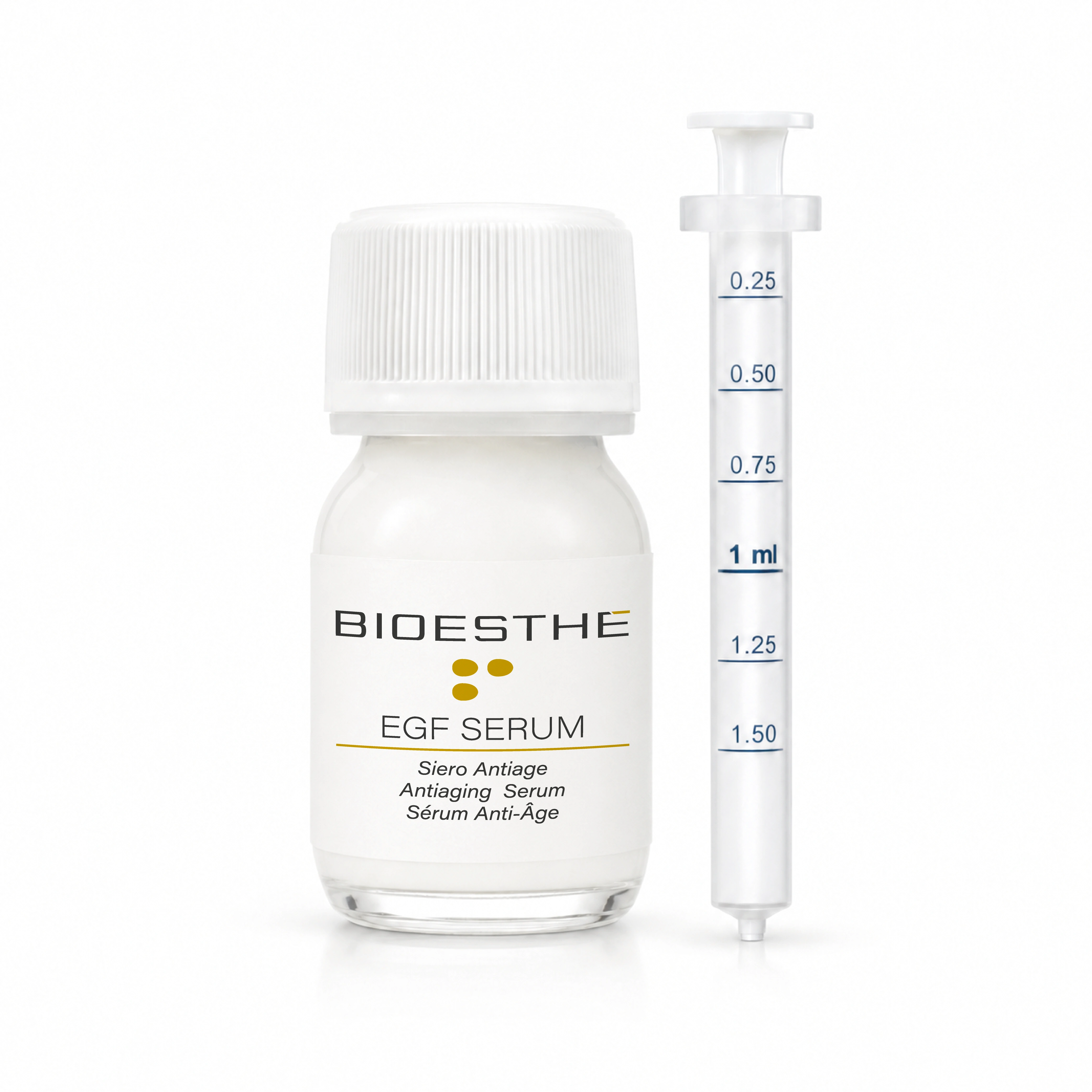 BIOESTHE EGF Serum con il suo dosatore cosmetico senza ago