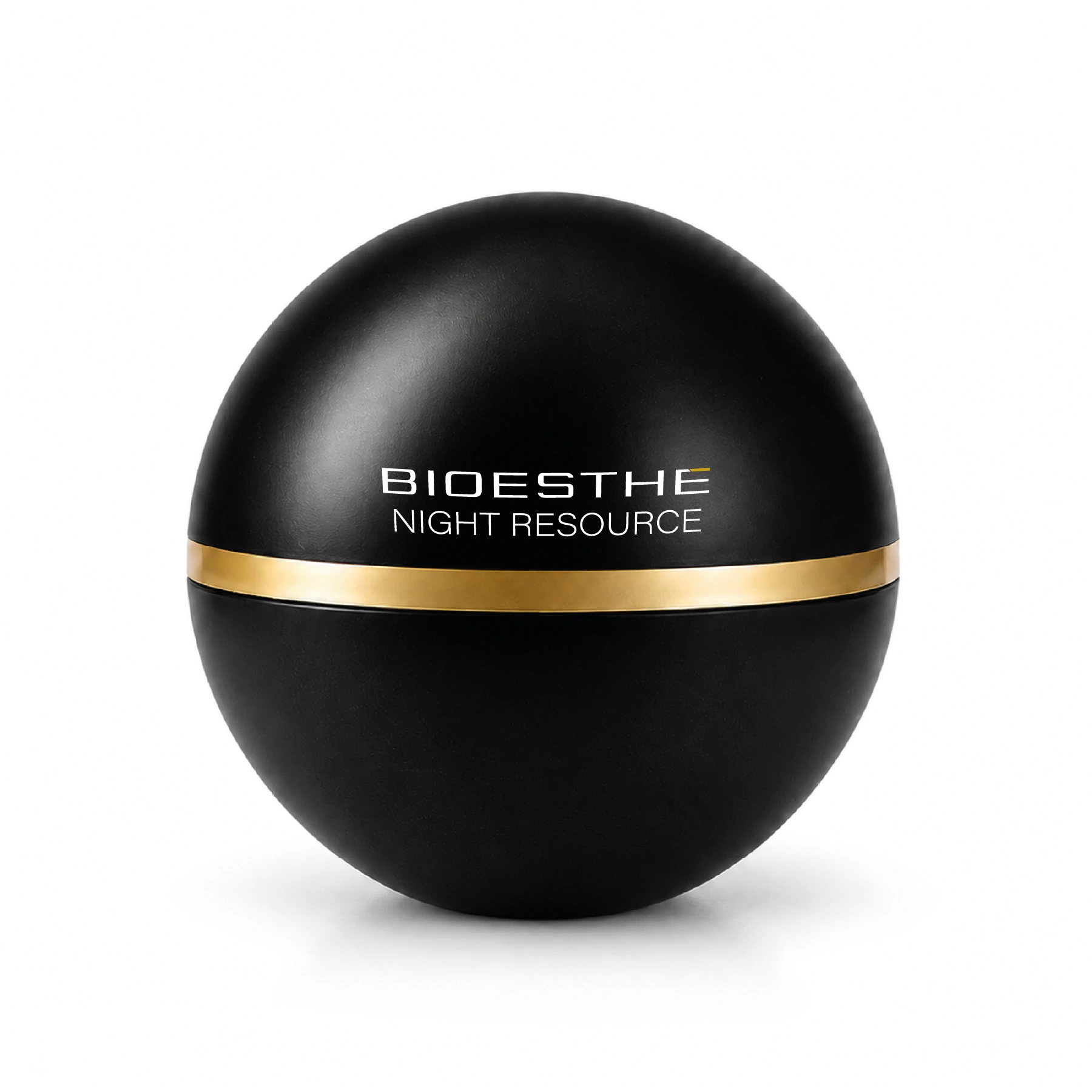 Vaso originale BIOESTHE Night Resource, nero con fascia oro